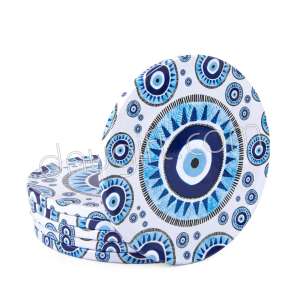 Nazar Boncuğu Desenli Osmanlı Bardak Altı