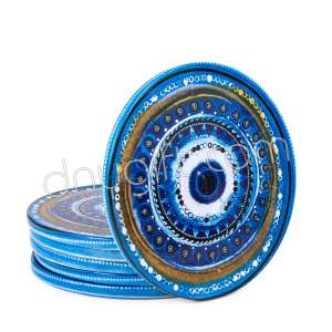 Nazar Boncuğu Desenli Osmanlı Bardak Altı