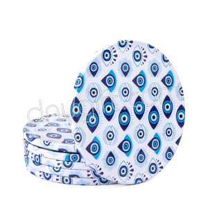 Nazar Boncuğu Desenli Osmanlı Bardak Altı