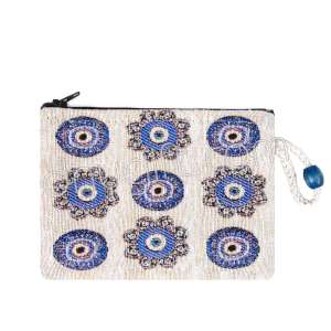 Nazar Desenli Goblen Cüzdan