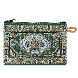 Kilim Desenli Dokuma Cüzdan