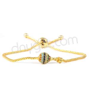 Zirkon Taşlı Balon Bileklik