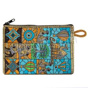Kapadokya Desenli Dokuma Cüzdan