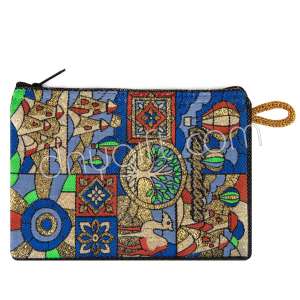 Kapadokya Desenli Dokuma Cüzdan