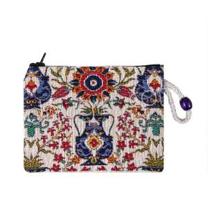 Çini Desenli Goblen Cüzdan