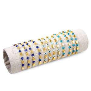 İpli Sıralı Nazarlı  Bileklik