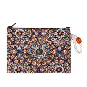 Mandala Desenli Goblen Cüzdan