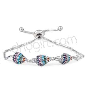 Zirkon Taşlı Balon Bileklik