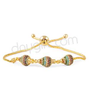 Zirkon Taşlı Balon Bileklik