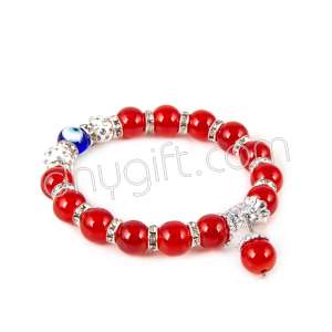 10 mm Cam Kırmızı Bileklik