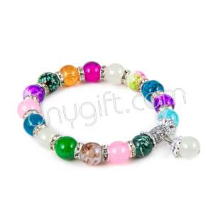 10 mm Cam Renkli Bileklik