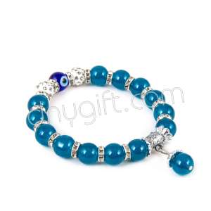 10 mm Cam Turkuaz Bileklik