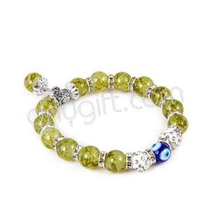 10 mm Cam Yeşil Bileklik