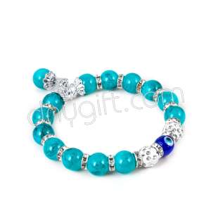 10 mm Cam Turkuaz Bileklik