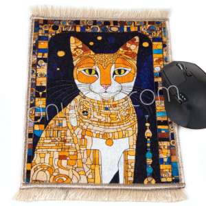 Kedi Desenli Minyatür Halı Mousepad