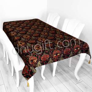 140X200 Kilim Örtü Siyah 1893