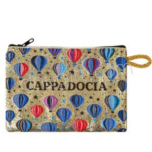 Kapadokya Desenli Dokuma Cüzdan