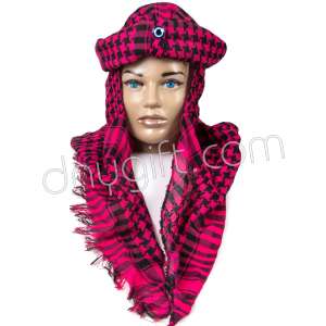 Puşi Desenli Arap Bedevi Şapka