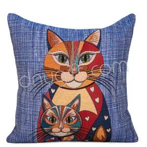 45x45 Kedili Otantik Goblen Minder