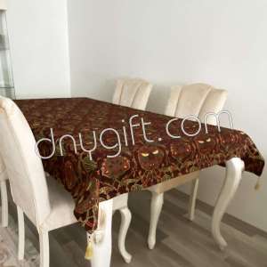 140x200 Turkish Kilim Table Cloth Brown 1893