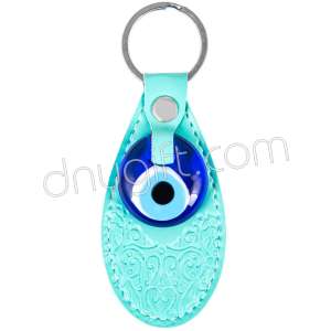 Leather Turkish Keychain In Orange